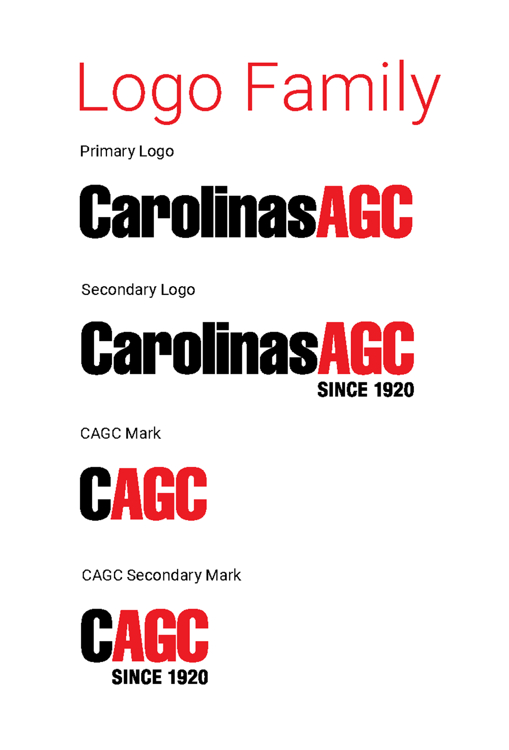 CAGC Logo Family