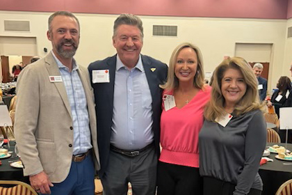 Kate and Jeremiah Daniels with Dave Simpson and Betsy Bailey