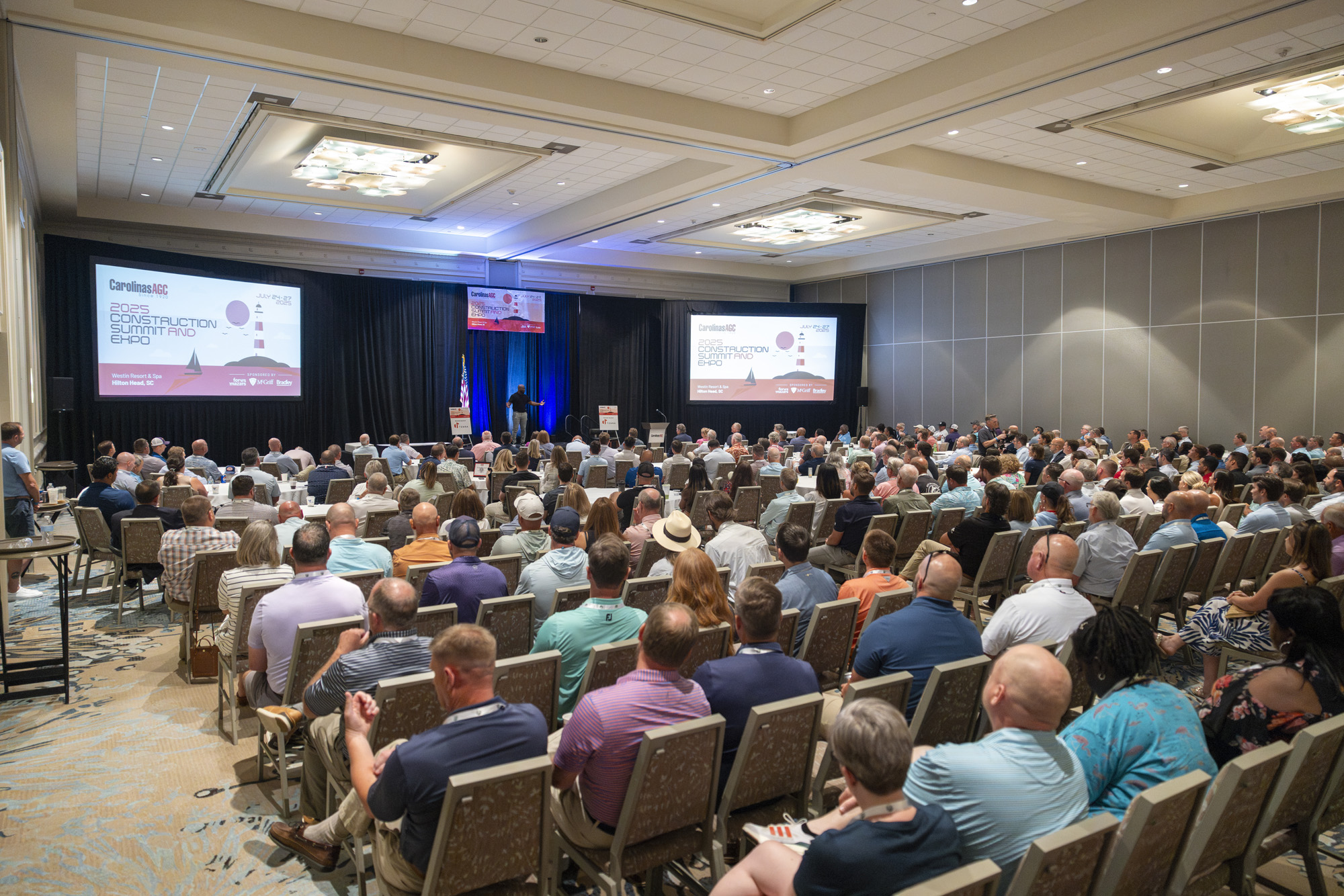 Members enjoy a presentation at the CAGC Summit